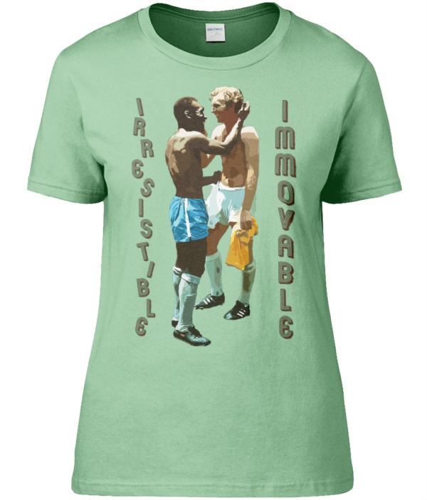 Moore and Pele - football titans